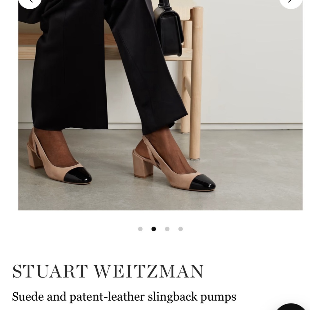 Stuart Weitzman Chanel-like sling backs